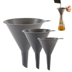 3pcs Kitchen Triangular Funnel Set Auxiliary Separator