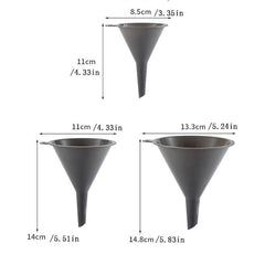 3pcs Kitchen Triangular Funnel Set Auxiliary Separator