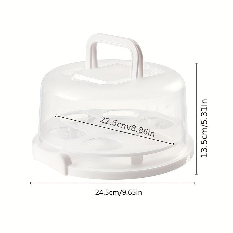 Clear Portable Cake Box Cupcake Muffin Cake Carrier Cake Container Fresh Keeping
