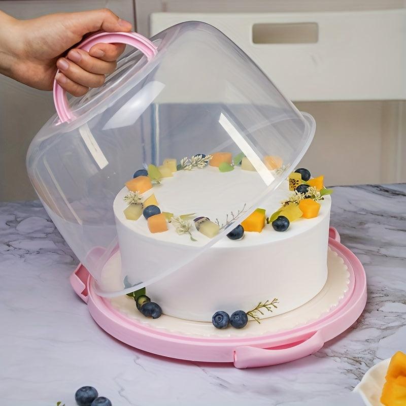 Clear Portable Cake Box Cupcake Muffin Cake Carrier Cake Container Fresh Keeping