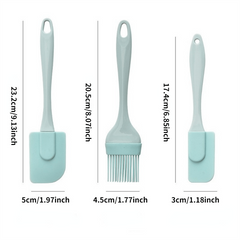 3pc Non Stick Silicone Bread Scraper Cake Butter Kitchen Baking Tool