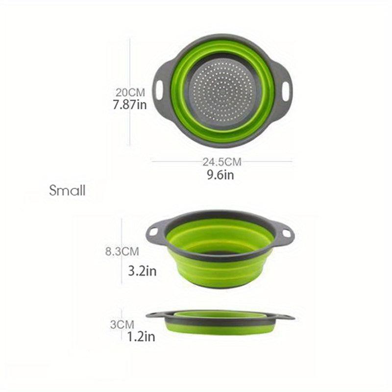Foldable Silicone Colander - Collapsible Vegetable Washing Basket