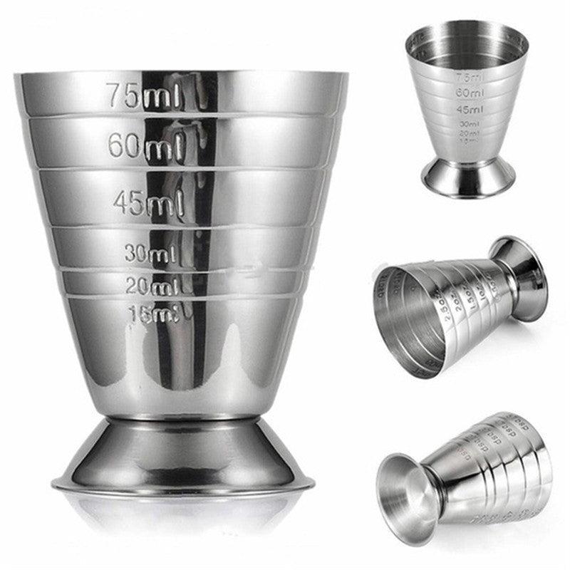 Metal Measure Cup Tool Shot Ounce Jigger Bar Cocktail Beaker