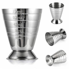 Metal Measure Cup Tool Shot Ounce Jigger Bar Cocktail Beaker