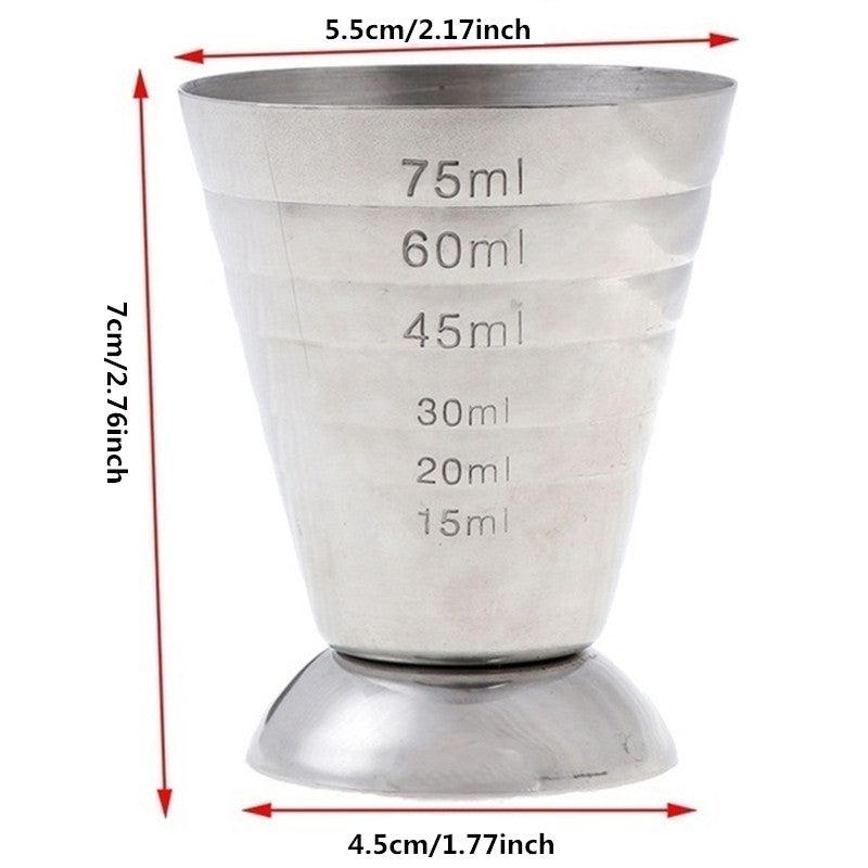 Metal Measure Cup Tool Shot Ounce Jigger Bar Cocktail Beaker