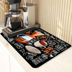 Rubber Drying Pad Coffee Pot Drain Pad - Absorbent and Durable