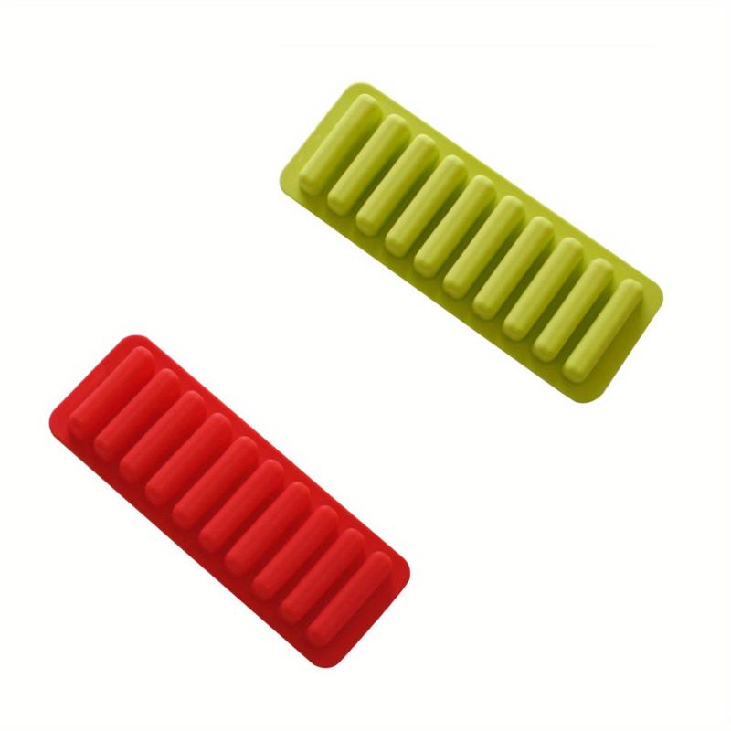 Silicone Ice Tube Maker 10 Cavity Cookie Mold Ice Stick Trays