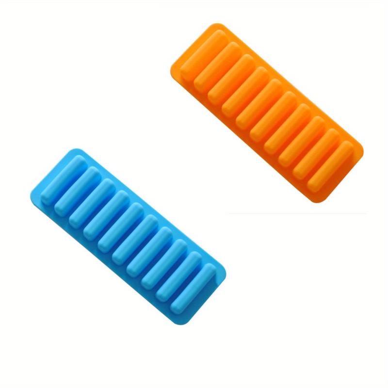 Silicone Ice Tube Maker 10 Cavity Cookie Mold Ice Stick Trays