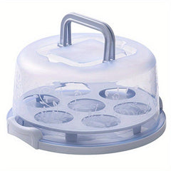 Clear Portable Cake Box For Cupcake Muffin Cake Carrier