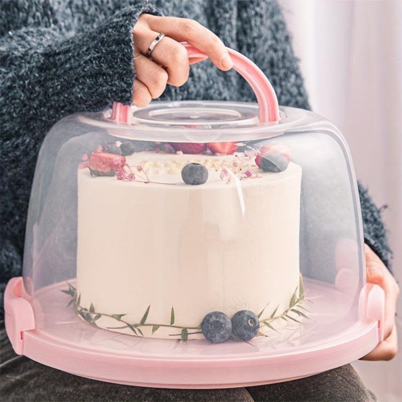 Clear Portable Cake Box For Cupcake Muffin Cake Carrier