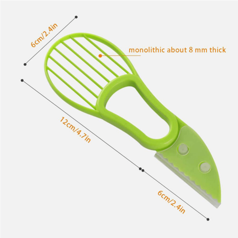 3in1 Avocado Peeler Slicer Corer Remover Multifunctional Cutter Divider