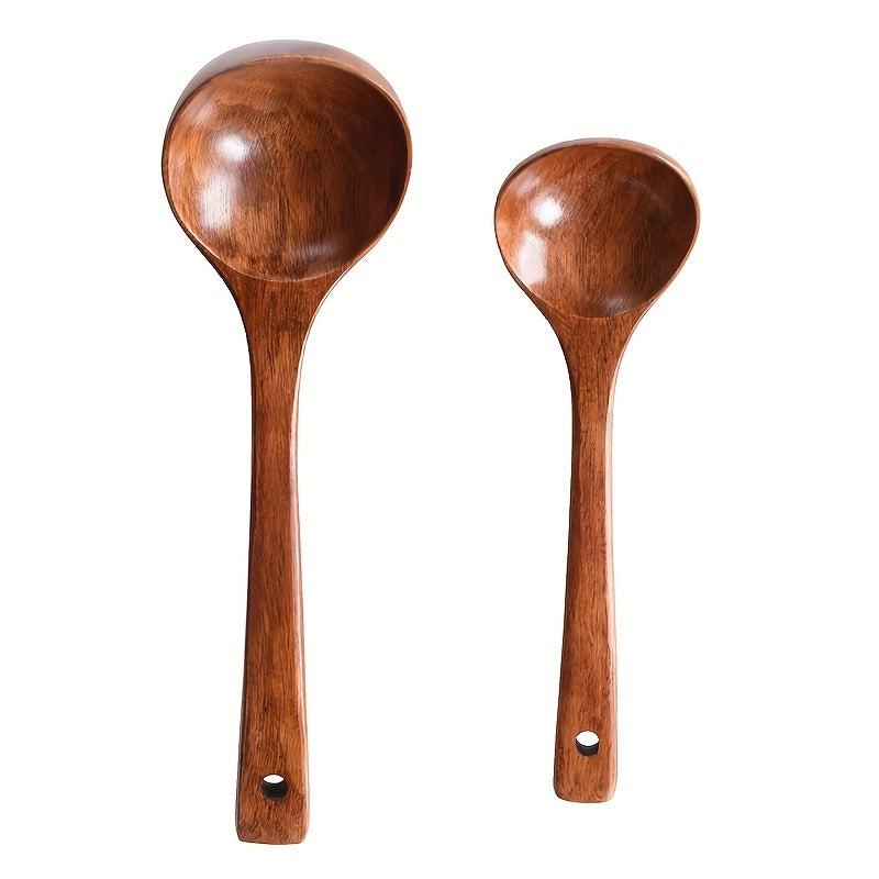 1pc Lacquer Wood Spoon Home Kitchen Utensils Wooden Spoon