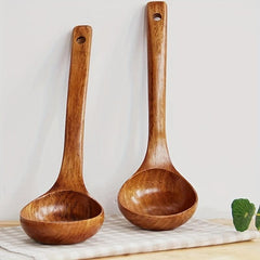1pc Lacquer Wood Spoon Home Kitchen Utensils Wooden Spoon