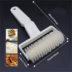 3pcs Lattice Roller Cutters Plastic Dough Roller Baking Tools