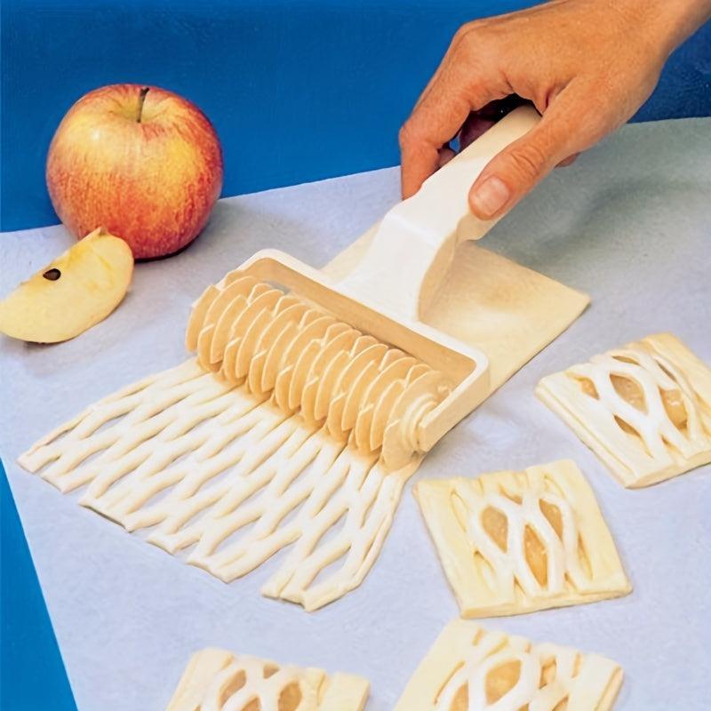 3pcs Lattice Roller Cutters Plastic Dough Roller Baking Tools