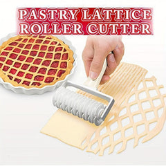 3pcs Lattice Roller Cutters Plastic Dough Roller Baking Tools