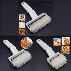 3pcs Lattice Roller Cutters Plastic Dough Roller Baking Tools