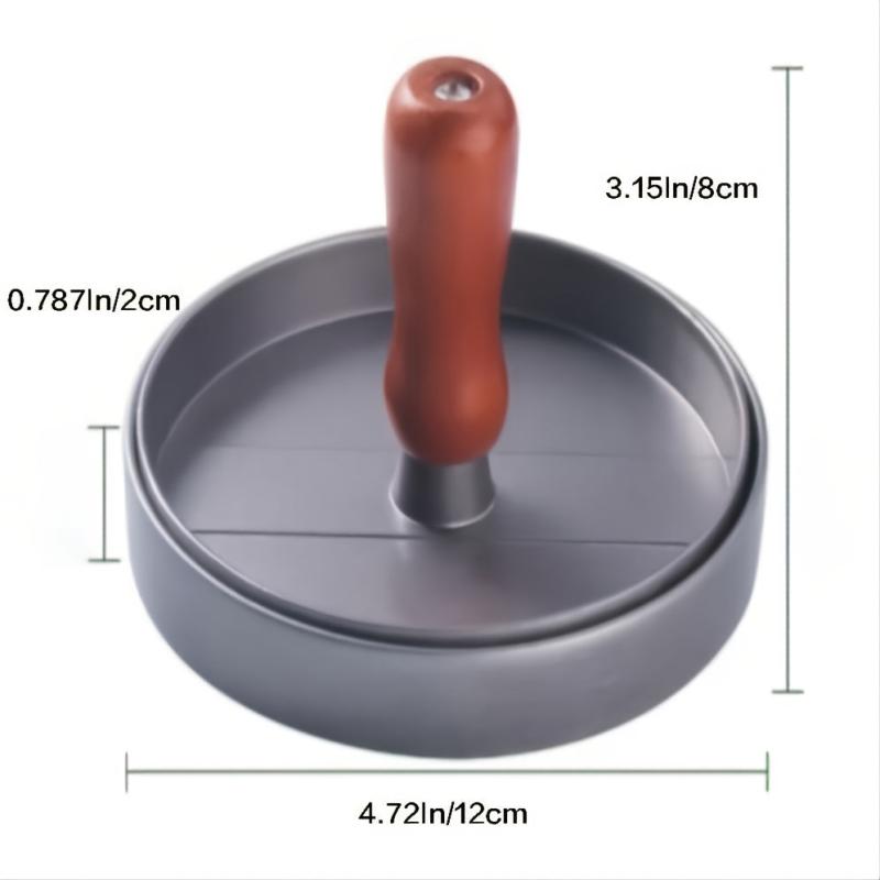 Aluminum Hamburger Maker Mold Meat Press for Barbecue Camping