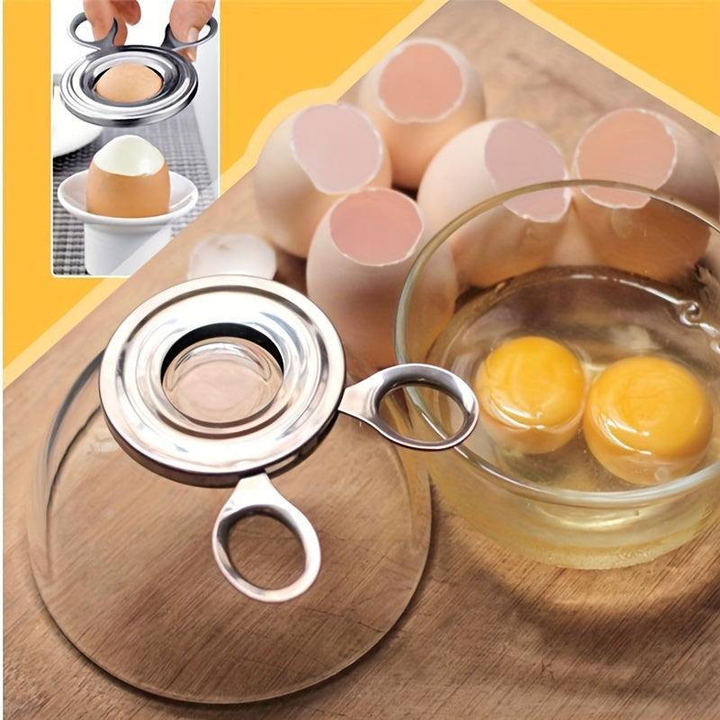 Stainless Steel Egg Cracker & Scissors Set