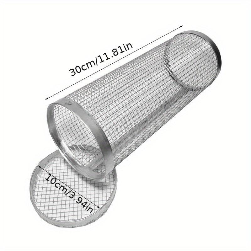 Stainless Steel BBQ Net for Outdoor Cooking, Camping, Grilling Drum & Picnics