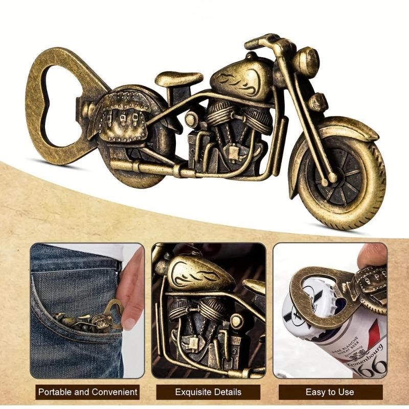 Vintage Motorcycle Bottle Opener - Biker Gift for Him - Fathers Gift