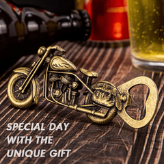Vintage Motorcycle Bottle Opener - Biker Gift for Him - Fathers Gift