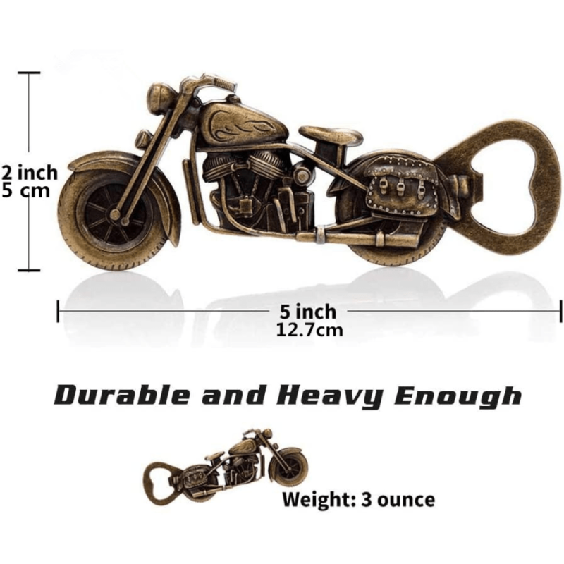 Vintage Motorcycle Bottle Opener - Biker Gift for Him - Fathers Gift