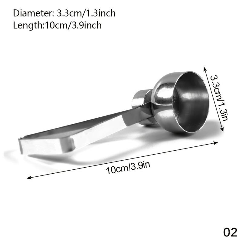 304 Stainless Steel Egg Opener - Easy to Use for Eggs, Cheese, More