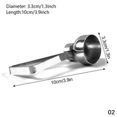 304 Stainless Steel Egg Opener - Easy to Use for Eggs, Cheese, More