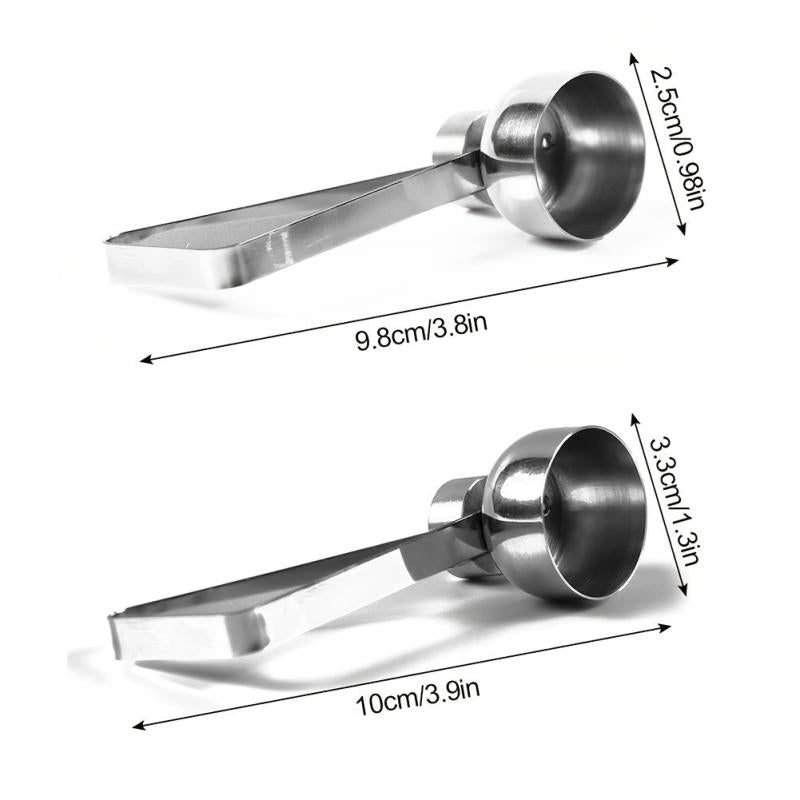 304 Stainless Steel Egg Opener - Easy to Use for Eggs, Cheese, More