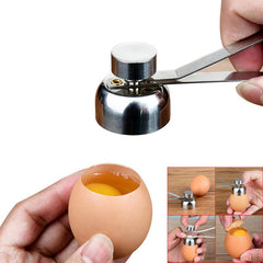 304 Stainless Steel Egg Opener - Easy to Use for Eggs, Cheese, More