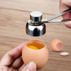 304 Stainless Steel Egg Opener - Easy to Use for Eggs, Cheese, More