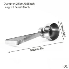 304 Stainless Steel Egg Opener - Easy to Use for Eggs, Cheese, More