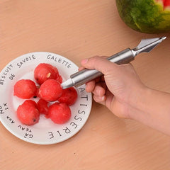 2pcs SS Fruit Ball Digging Spoon Ice Cream Jelly Dessert Digging Spoon