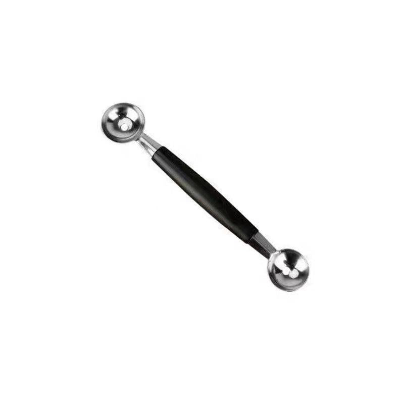 2pcs SS Fruit Ball Digging Spoon Ice Cream Jelly Dessert Digging Spoon