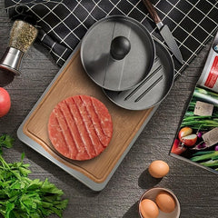 Non Stick Aluminum Burger Press for Burgers Patties Meatballs Grilling Cooking