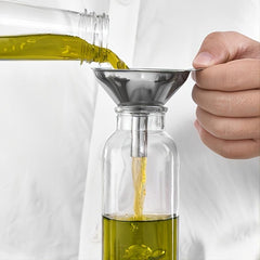 5pcs Set Stainless Steel Large Kitchen Funnel for Draining Wine Bottles