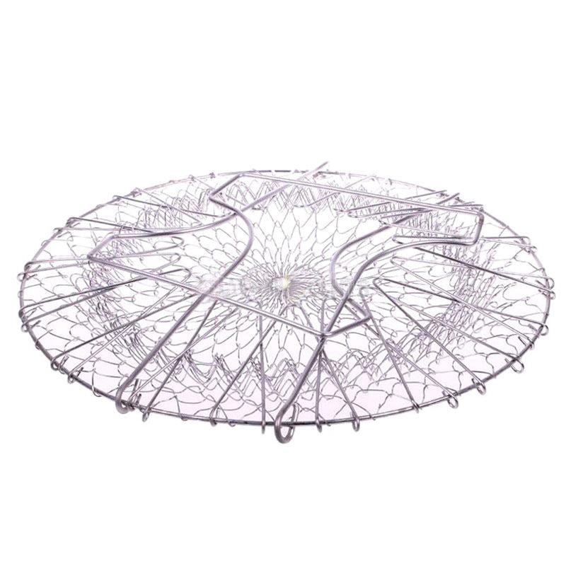 Collapsible Steam Rinse Filter French Chef Basket Drainer