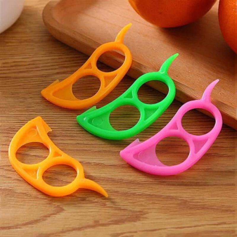 5pcs Stainless Steel Orange Peeler Lemon Peeler Kitchen Gadget