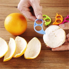 5pcs Stainless Steel Orange Peeler Lemon Peeler Kitchen Gadget