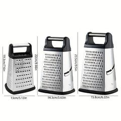 Stainless Steel Box Grater with Container - Multifunctional Vegetable Grater