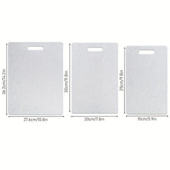 3pcs Kitchen Cutting Board Set Plastic Chopping Board Easy Grip Handle