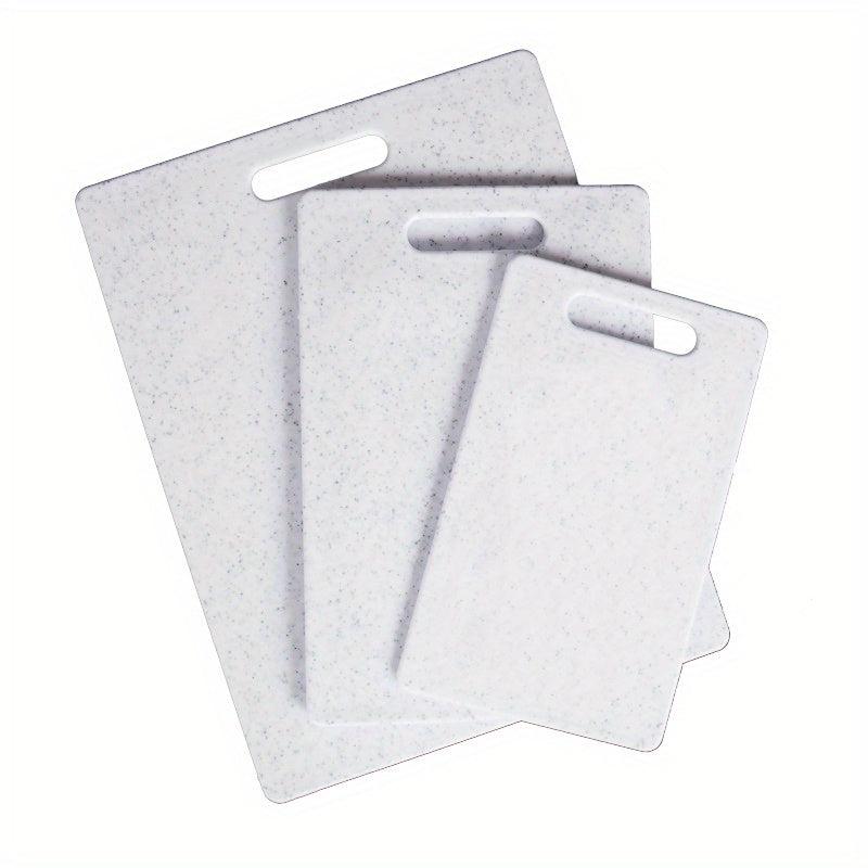 3pcs Kitchen Cutting Board Set Plastic Chopping Board Easy Grip Handle