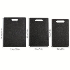 3pcs Kitchen Cutting Board Set Plastic Chopping Board Easy Grip Handle