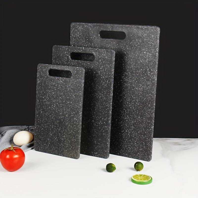 3pcs Kitchen Cutting Board Set Plastic Chopping Board Easy Grip Handle