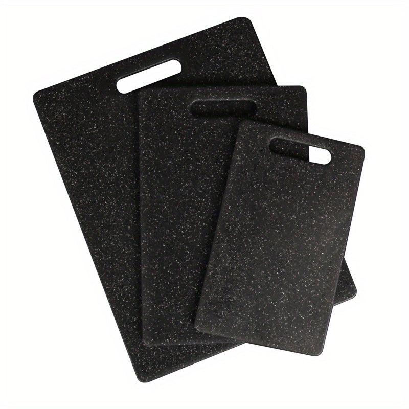 3pcs Kitchen Cutting Board Set Plastic Chopping Board Easy Grip Handle