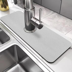 Non Slip Faucet Absorbent Mat for Kitchen and Bathroom Sinks