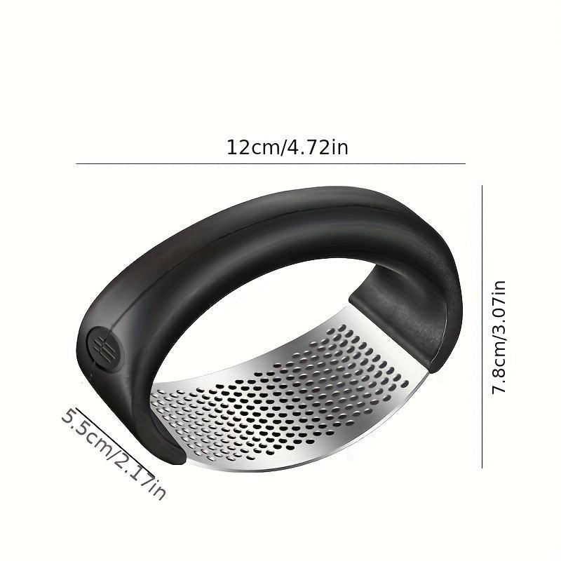 Stainless Steel Garlic Press Manual Ring Garlic Kitchen Tool
