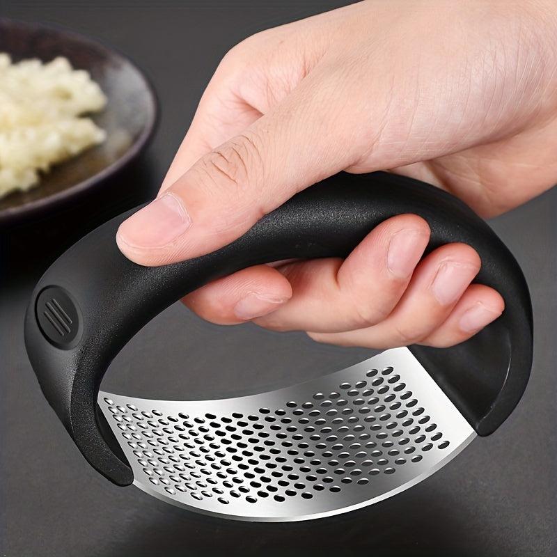 Stainless Steel Garlic Press Manual Ring Garlic Kitchen Tool