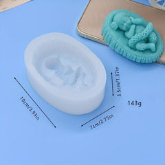 1pc Sleeping Baby Chocolate Mold 3D Silicone Mold Boy And Girl Candy Mold